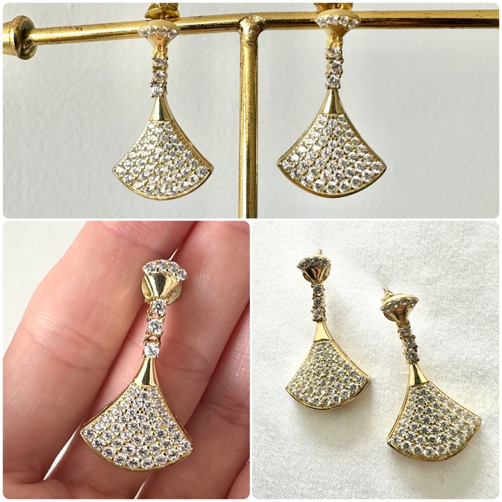 Gold-Plated Sterling Silver Earrings
